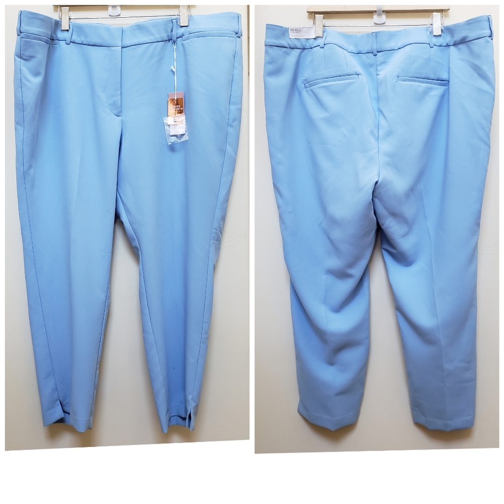 NWT Lane Bryant Baby Blue Allie Stretch Ankle Pant Note Measurements
